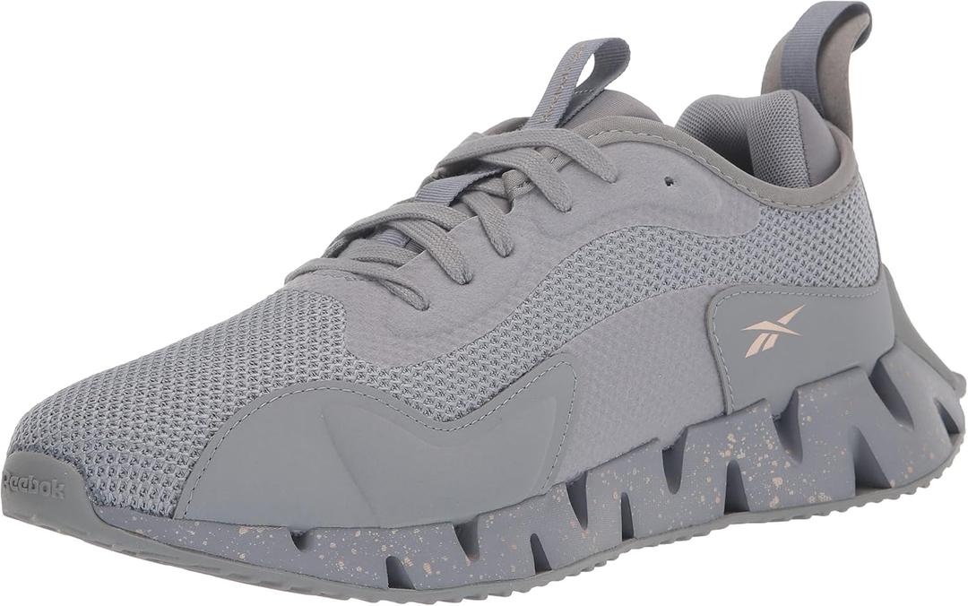 Reebok Women's Zig Dynamica Sneaker (7, Cold Grey/Rose Gold)