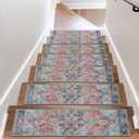 OJIA Non-Slip Stair Treads for Wooden Steps 30"x8" Indoor Stair Runner 15PCS Residue-Free Rubber Backed Carpet Stair Treads Staircase Step Treads Soft Stair Rugs Mats for Kids and Dogs