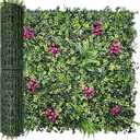DOPGIB Greenery Grass Wall Boxwood Plant Panel 40"x120"(33.5 SQFT) with UV Resistant Green Leaves Faux for Interior Wall, Greenery Backdrop, Garden and Indoor Outdoor Wall&Fence Covering Privacy