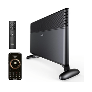 Ballu Convection Panel Heater,1500W Space Heater for Large Room Indoor use with Programmable Thermostat,WiFi App Control,Smart Quiet,Works with Alexa, Black