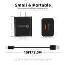 10FT 2 Pack 20W Fast Wall QC3.0 USB C Charging Cable Cord for Moto G Play 2025 2026, Motorola G Power 2025 2026 5G), G Stylus 2025/2026 5G/2024/2023 5G), G 5G 2026/2025, Edge 2026 2025/Edge+ 2026 2025