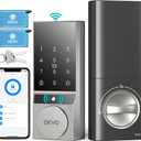 Devo G5 Smart Door Lock, 5 in 1 Keyless Entry Door Lock with Doorbell, Built-in Wi-Fi Smart Lock Deadbolt for Front Door, No Hubs, App Remote Control, IP54 Waterproof, BHMA Grade 3 (Silver)