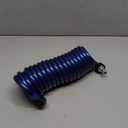 SpringHose RV Premium Polyurethane Drinking Water Safe Coil Hose with Male Adapter Plug - Lightweight Recoil Garden Hose Retractable Blue Coil Garden Hose 3/8 in by 15-Foot Made in Canada