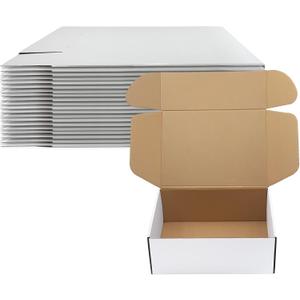 11 x 8 x 4 inch Shipping Boxes Set of 20 White Corrugated Cardboard Box Mailer Boxes for Packaging Small Business ShippingMailing Boxes Bulk for Birthday Wedding Party Book Literature Gift Giving