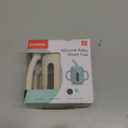 CLYMENE Silicone Training Cup with Straw & Handles | Baby Sippy Cup | Water Drinking Cup for Infants and Toddlers 6 Months+, 6 oz, Ivory