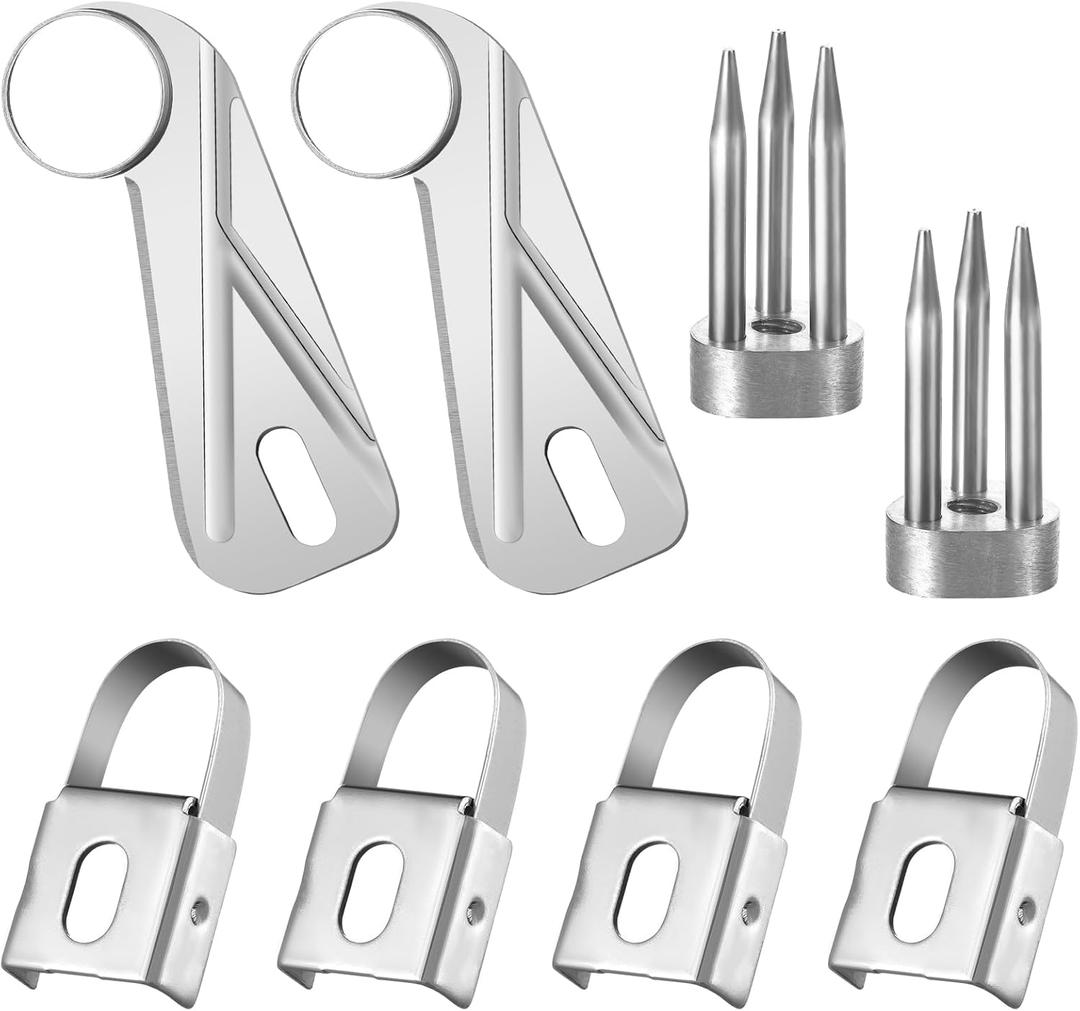 8 Pcs Apple Peeler Accessories - Universal Replacement Blades for Coring and Slicing - Cutter Peeling Blades, Fork, and Parts for Restaurant Kitchen
