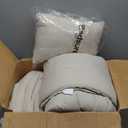 Bedsure Queen Comforter Set - Beige Soft Bedding for All Seasons, Cationic Dyed Bed Set, 3 Pieces, 1 Queen Size Comforter (90"x90") and 2 Pillow Shams (20"x26"+2")