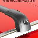 Wonderdriver Lockable Roof Rack Cross Bars 300lbs Compatible with Lexus RX 2016-2022 RX350 RX350L RX450h RX450hL(with Flush Side Rails),Heavy Duty Aluminum Roof Rails Crossbars Black Rooftop Luggage
