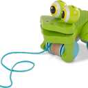 Melissa & Doug First Play Frolicking Frog Wooden Pull Toy