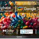 SYLVOX Smart Outdoor TV, 65 inch Outdoor Television Upgraded Google TV, 4K Weatherproof Outside TV, IP55 Waterproof, Google Assistant, Chromecast, 1000 nit Brightness for Partial Sun (Deck Pro 2.0)