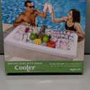 Inflatable Ice Serving Buffet Bar with Drain Plug - BBQ Picnic Pool Party Supplies Buffet Salad Food & Drinks Tray for Party Picnic & Camping (Pack of 1, 53 x 25.6 inches)