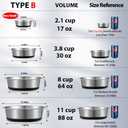 WROSWT Stainless Steel Dog Bowls Set of 2, Anti Rust Metal & Non Slip Rubber Base, Heavy Duty Large Feeding Dishes, Food Grade BPA Free, Food and Water Bowl for Small Dogs (30oz, 3.8cup)
