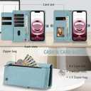 Wallet Case for iPhone 16e 2025 with Card Holder/Crossbody Wallet/Strap,[RFID Blocking][Magnetic] PU Leather Shockproof Protective Cover iPhone 16e Phone Case,6.1in,Blue