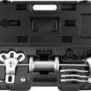 9-Way Slide Hammer Puller Set, Front Wheel Hub Bearing Remover & Rear Wheel Axle Hub Dent Shaft Puller Tool Kit Wheel Bearing Removal Tool(Black)