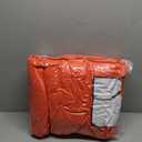 Merelax Soft Modern Indoor Shaggy Area Rug for Bedroom Livingroom Dorm Kids Room Home Decorative, Non-Slip Plush Fluffy Furry Fur Rugs Comfy Nursery Accent Floor Carpet 5x8 Feet, Orange Red