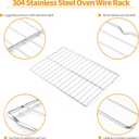 Upgraded WB48X20249 Oven Rack Replacement Parts for GE Stove Oven Parts, 23.7" x 16" Rack-flat for GE Range Oven Parts 304 Stainless Steel Oven Wire Rack Hotpoint Stove Parts Oven Rack 1 Pcs