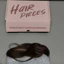 TESSHAIR Remy Human Hair Clip in Extensions, Dark Brown, 10 Inch Straight, 7 Pcs, 85g