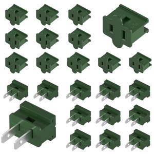 24PCS Electrical Male and Female Plug,Vampire Plug Gilbert Plugs for Holiday,Christmas Lighting Plugs and sockets and Halloween Lighting socketsSPT-1