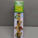 Bird Feeders for Outdoors (Green) Squirrel Proof Hanging Bird Feeder with Locking Lid & Adjustable Hanger, Chew-Proof, Weather Resistant 15 Inches 6 Port