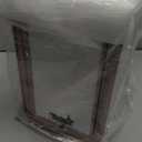 YLFU Skincare Fridge, 6L Mini Fridge for Bedroom with Dimmable LED Mirror, Portable Cooler & Warmer Small Compact Refrigerator for Skincare, Cosmetics, Bedroom and Office, White