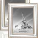 Meetart 8x10 2 Pack Mirror Photo Frames Sets for Wall Pictures Decor or Table Stand