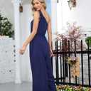 BUENOS NINOS Jumpuits for women one shoulder Waist elastic jumpsuits with Pockets (M)