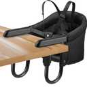 Hook On Chair, Portable Baby Feeding Seat Attached to Table - Clip On High Chair With Fold-Flat Storage Bag, Easy Clean Fast Table Seat for Home and Travel, Tight Fixing and Anti Drop Toddler Seat