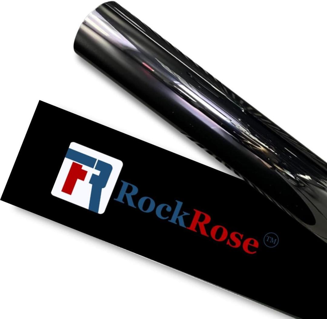 RockRose 5% Nano Ceramic Car Window Tint 36 in x 25FT 2PLY Privacy Film Heat Block, 99% UVR, and 85% IRR Block for Auto or Home Strong Adhesive, Easy Shrink, Plotter Friendly - Charcoal