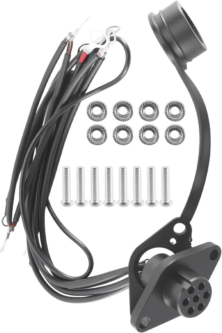 39886 Winch Remote Control Female Socket Wiring Connector Harness Kit Compatible with Badland 5000 12000 Winches, 5 Wire Pin Applications (12V)