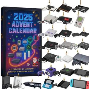 Gaming Collectible Display Set  24 Retro Console Style Mini Display Models for Desk, Shelf & Game Room Decor, Non-Electronic Adult Collector Figures