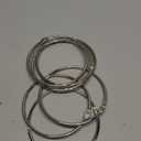 MorningRo 6 Pack 4 Inch Loose Leaf Binder Rings Extra Large Nickel Plated Steel Key Keychain Book Metal Rings for Home Office Index Cards Receipts Memos Files DIY Photos Craft Supplies