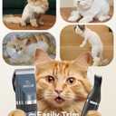 oneisall Cat Clippers and Paw Trimmer 3 in 1 Cat Grooming Kit,Cat Clippers for Matted Hair,Cordless Kitty Shaver for Matted Long Hair,2 Speed Pet Clippers