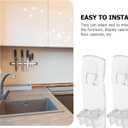 Angoily 25Pcs Long Board Support Partition Transparent Plastic Shelf Holders for Cabinet Shelves Adjustable Shelf Clips for Furniture Storage