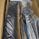 Ergonomic Drafting Chair, Tall Office Chair with Flip-up Armrests, Breathable Mesh High Desk Chair with Lumbar Support Adjustable Footrest Ring for Standing Desk Black