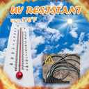 Cupohus RV Water Hose 35FT with Strain Relief Ends, Kink-Resistant Drinking Water Hose, 5/8''ID Potable Food Grade Hose with Storage Strap for RV, Marine, Camper, Truck, Car, Garden (Blue)