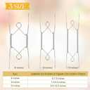 30 Pack Plate Hanger for Wall Upgraded Wall Plate Hangers with 30 Pieces Hooks Stainless Steel Wire Holders Compatible with Decorative Dishes(10 Inch)