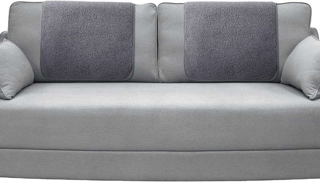 Frienda 2 Pieces Recliner Headrest Covers Sofa Headrest Protector Sherpa for Recliner Chair Couch Furniture Non Slip for Living Room(Gray) (Grey) Frienda 2 Pieces Recliner Headrest Covers Sofa Headrest Protector Sherpa for Recliner Chair Couch Furniture Non Slip for Living Room(Gray) (Grey)