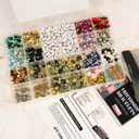 El Galen Friendship Bracelet Kit DIY Albums Mix Beads for Bracelets Glass Alphabet Letter Beads Elastic (Phrases VERSION-11 Albums)