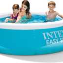 INTEX 28101EH Easy Set Inflatable Swimming Pool: 6ft x 20in – Puncture-Resistant Material – Quick Inflation – 232 Gallon Capacity – 16in Water Depth