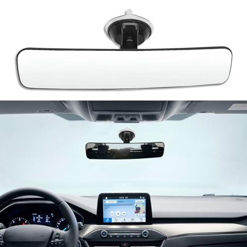 RGOAANC Car Rear View Mirror with Suction Cup, 360 Degrees Adjustable Reduce Blind Spots, Anti Glare Wide Angle HD Auto Inside Rearview Mirror Car Accessories Universal for Vehicle, Truck, SUV, Boat