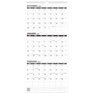 GuassLee Wall Calendar 2026, 12 Month Wall Calendar 2026 Vertical Runs From Jan 2026 to Dec 2026, 26"x12" Large Monthly Planner Wall with Big Numbers for Home Office Planning & Scheduling