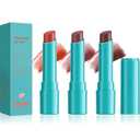 4PCS Hydrating Lip Tint Lipstick Set,Long-Lasting Matte Finish Moisturizing Tinted Balm,Natural Ingredients Strong Moisturizing Lipstick,Waterproof Lip Gloss Non-Stick Cup Lip Tint Stain(SET B)  