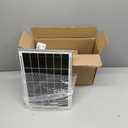 15W 6 Inch Solar Fan Kit for Outdoor Chicken Coop, Solar Panel Powered Fan for Outside Greenhouse Air Circulation Cooling, 19.5 Ft Long Cord