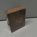 Whiskey Stone Gift Box set with 9 Premium Granite Stones (Won't Water Down Your Drink!), Wood Box, Velvet Carrying Bag and Tongs (Natural Red)