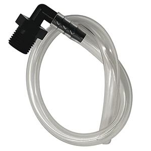 ResOne HBA‑100 Humidifier Bottle Adapter Tubing, 12", 5‑Pack – 9/16‑18 UNF Threaded Connector to Oxygen Source, Flexible Oxygen Humidifier Adapter Tube