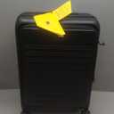 LEVEL8 Top Opening Carry on Luggage with Narrow Trolley Handle, Large Suitcases with Wheels Airline Approved, Expandable Hardside Luggage with Spinner Wheel for Men Women, 20 Inch, Black