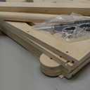 Wooden Baby Shower Crate Closet with Wheels & Higher Handle, Pushable Baby Shower Gifts Baby Basket, Wooden Crate for Storage, Personalized Baby Gifts for Newborn Boy Girl New Parent, 28" x 13.6" x 9" (Natural + No Flower + No Hangers)