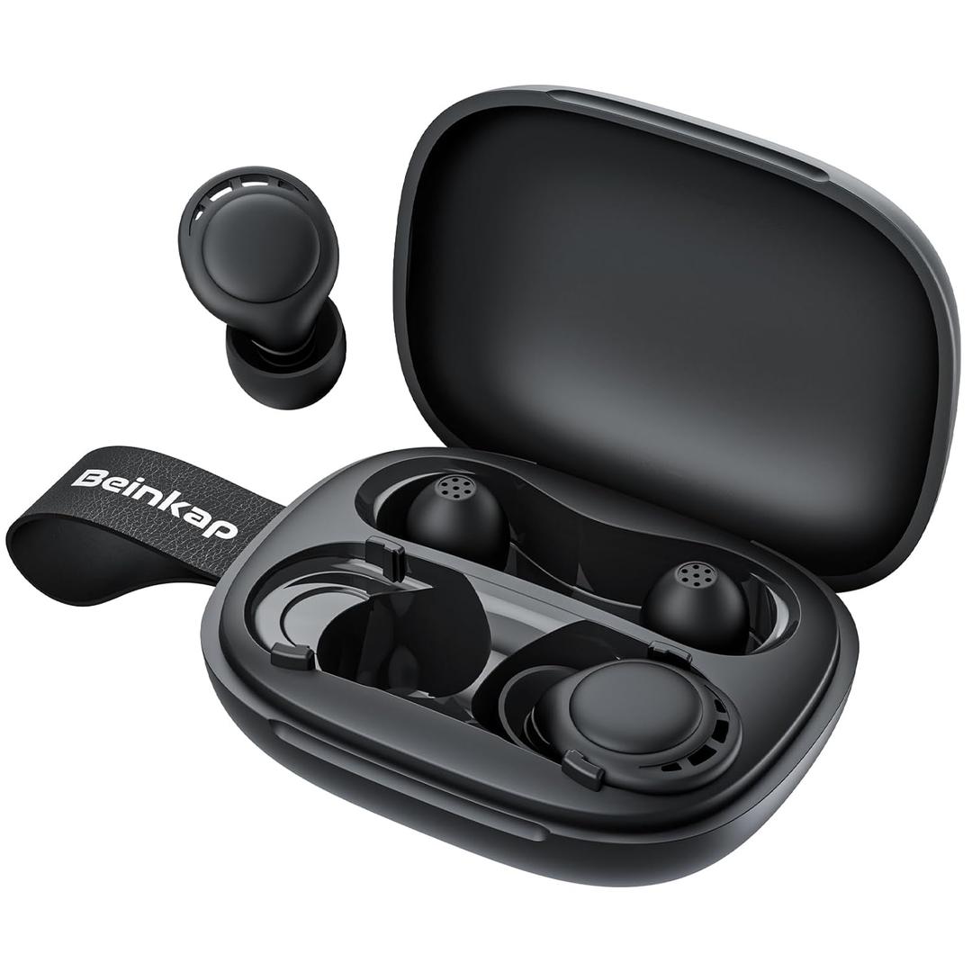 Ear Plugs for Sleeping Noise Reduction, Beinkap Reusable Earplugs Hearing Protection for Focus, Study, Work 6 Pair Eartips in S/M/L Flexible Silicone Soft 35dB Noise Cancelling with Storage Case