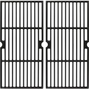Utheer Grill Grates fit Oklahoma Joe's Longhorn Comb Charcoal/Gas Smoke 12201767,14201767, Oklahoma Joe's Longhorn 18202083,16202046,15202029, for Grill Or Smoker Sides, Heavy Duty Cast Iron, 2 Pcs, 18.85" x 19.2"