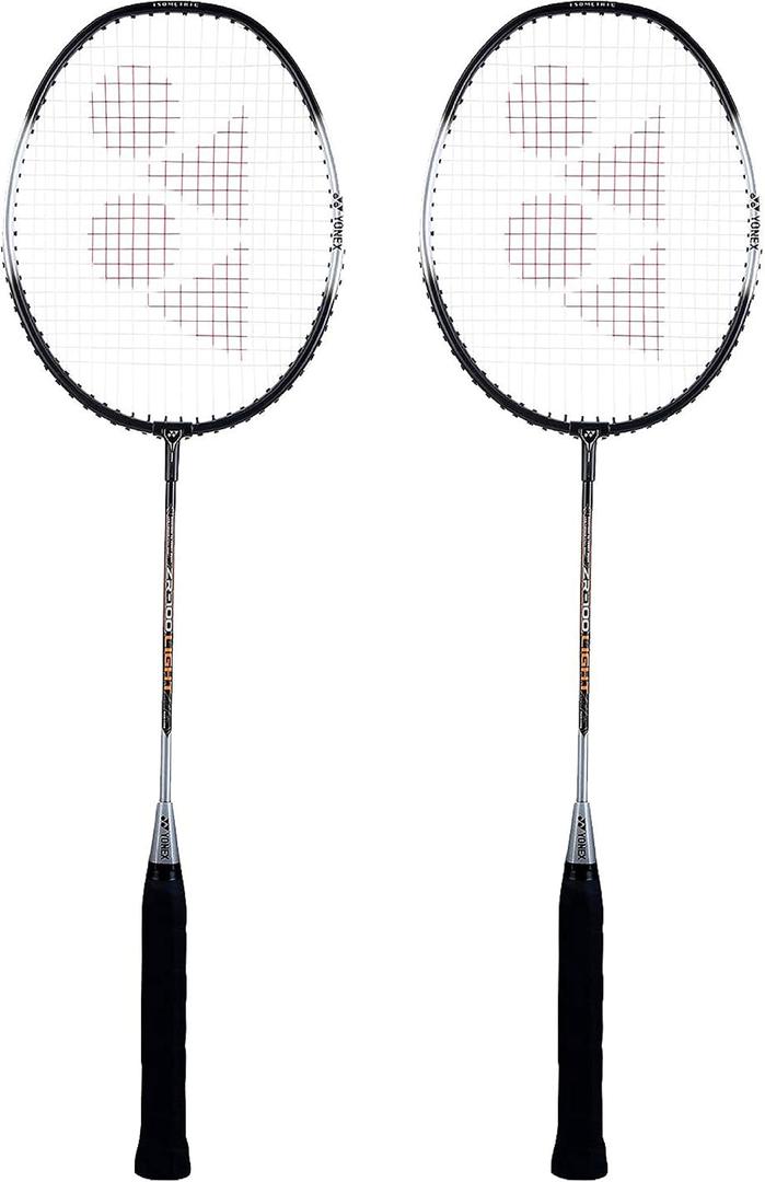YONEX ZR 100 Light Aluminum Blend Badminton Racquet with Full Cover, Set of 2, One Size